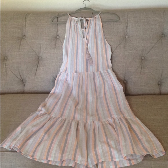 Modest Summer Dress, Lucky Brand Cotton midi dress - Picture 3 of 11